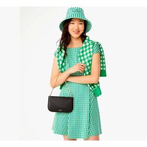 S Kate Spade Madison Lilly Pochette Black Leather Bag Chain Purse KF396 NWT $249